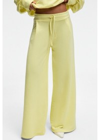 Resim ORMIRA Kadın Oversize Fit Yanları Cepli Lastikli Bel Sarı Eşofman Altı 