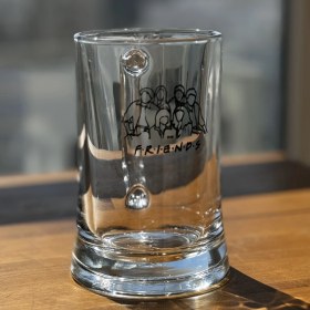 Resim Friends / Baskılı Paşabahçe Kulplu Bira Bardağı - 500 cc 