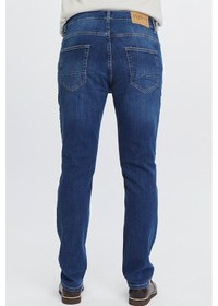 Resim Regular Fit Jean Martin Yüksek Bel Standart Kesim Esnek Kot Pantolon C336 001 