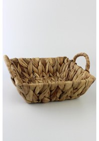 Resim Hasır Rattan Ekmeklik Ekmek Sepeti Kare 20 20cm 