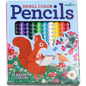 Resim Eeboo Victoria's Garden 12'li Kuru Boya Kalemi - Sketching Squirrel 