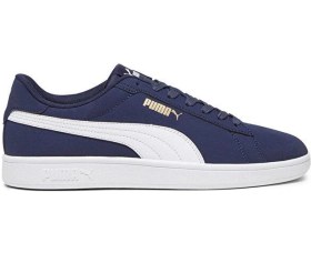 Resim Puma Smash 3.0 Buck Lacivert Beyaz Erkek Günlük Spor Ayakkabı 392336-03 Lacivert - Beyaz 