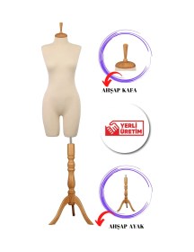 Resim Pantolon Giyebilen 36 Beden Vitrin Amaçlı Terzi Mankeni Vitrin Mankeni İğne Batmaz 