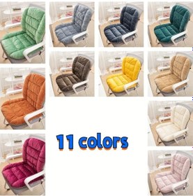 Resim Elmpaly 1 Adet Kalın Ofis Kolçak Minderi, Konforlu Bel Desteği, Şarap Kırmızısı Bordo 