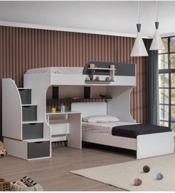 Resim Setay Ranza, Aura Ranza Karyola Masa, Beyaz Gri 