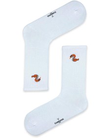 Resim CARNAVAL SOCKS Yılan Nakışlı Desenli Spor Çorap 