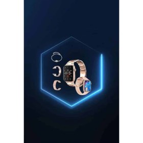 Resim Zengezur Yeni Nesil Pembe Dokunmatik Ekran Akıllı Saat ve Oyuncu Kulaklığı Kablosuz Bluetooth Kulaklık 
