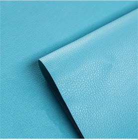 Resim Kendinden Yapışkanlı Deri Etiket Araba Sandalye Tamir Kanepe Aşınmaya Dayanıklı Sky Blue 35x50cm 