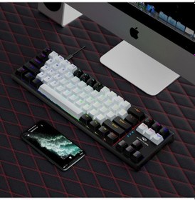 Resim Valkyrie K710 Blue Switch Dark Alien Rgb Kablolu Oyuncu Klavye 