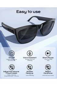 Resim Hype Store XO Simple is Beauty Akıllı Bluetooth Gözlükler, Dahili Mikrofon ve Hoparlörler, Erkekler ve Kadınlar 