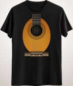 Resim GreenMint Unisex Siyah Classical Gitar Guitar 