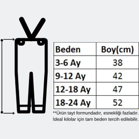 Resim Minytrendy Kız Erkek Bebek Triko Yenidoğan Tulum Salopet 4 Mevsim Ayarlanabilir Çapraz Askılı Esnek Triko Tayt 
