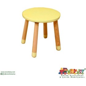 Resim Wood&Joy Sarı Tabure 