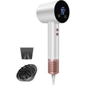 Resim Saç Için Süper Saç Kurutma Makinesi 220-240V 1500W Yüksek Güçlü Dönüş Kurutma Aracı Profesyonel Iyonik Saç Kurutucuları Ab Fişi (Yurt Dışından) 