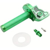 Resim Hightower Yeşil 22mm Cnc Alüminyum Motor Gaz Kumanda Kolu - M10x1.5 Dişli 