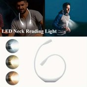 Resim 1 adet Asılı Üç Renkli Sıcaklık Boyun Lambası - Pil ile Çalışan 360° Dönebilen LED Okuma Lambası, Ayarlanabilir Parlaklık, Cilalı Metal Kaplama ve Uzay Temalı Tasarım ile Yatak Odası, Ofis, Masa için - Uzun Ömürlü Göz Bakımı Aydınlatması, Masa Lambası, Yatak Odası Aydınlatması, Modern Aydınlatma, Dayanıklı Plastik Gövde 