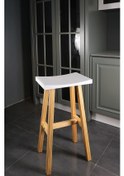 Resim Diva Ahşap Bar Taburesi 75 Cm 