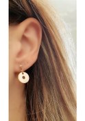 Resim Italyan Tasarımı Gümüş Rose Modern Küpe N11.60866 