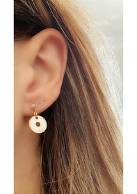Resim Italyan Tasarımı Gümüş Rose Modern Küpe N11.60866 