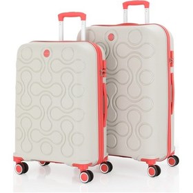 Resim Mçs Polipropilen 2li Valiz Seti Büyük & Orta V376 S23sy1000048-set 00435 2'li Set Çok Renkli 