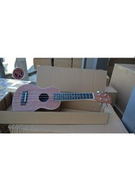 Resim Ahola 4 Telli Masif Maun Ağacı Profesyonel Ukulele Gitar 