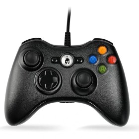 Resim X3H - Pc ve Xbox 360 Uyumlu Titreşimli Kablolu Oyun Kolu Gamepad Siyah 