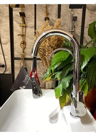 Resim İsaoğlu Yapı Arıtmalı Spiralli Mutfak Bataryası Silver Gümüş Renk 3 Yollu Batarya Arıtıcılı Musluk Gümüş 