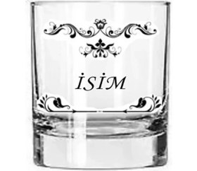 Resim Black Bonds Blackbonds Tekli Isimli Kişiye Özel Viski Bardağı 