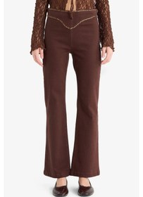 Resim Defacto Coool Flare Fit Normal Bel Gabardin Pantolon G2628ax25wnbn470 Kahve 