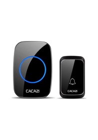 Resim Kablosuz Kapı Zili 60 Melodi, Uzun Menzil, Pilli 1 Alıcı + 1 Buton 