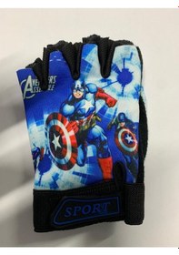 Resim XBYC HJ1509 Likralı Çocuk Eldiveni Captan Amerika 
