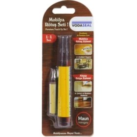 Resim Vodaseal Mobilya Rötuş Seti Ahşap Dolgu Kalemi Çizik Çatlak Kapatıcı Maun 