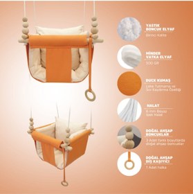 Resim Sallansana Turuncu Krem Kombin Dream Swing Salıncak 