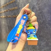 Resim Baijiafu2 Yeni Çizgi Film Animasyon Stitch Serisi Yumuşak Kauçuk Anahtarlık Bebek Çantası Kolye Anahtarlık Küçük Hediye (Yurt Dışından) 
