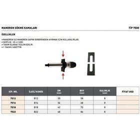 Resim Fett B16 Pld Tip 7500 Mandren Sökme Kaması 