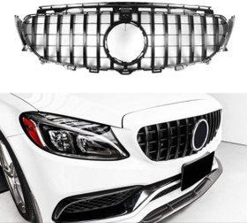 Resim Mercedes W205 C Serisi 2019+ Uyumlu GTR Panjur / Siyah 