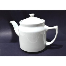 Resim Porselen Beyaz Çaydanlık Demlik Beyaz 