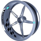 Resim Gp Flag Damalı Jet Siyah İç Jant Şeridi Sticker Çınar Extreme 