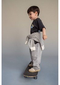 Resim Defacto Beli Lastikli Jean Pantolon Erkek Bebek G7555a526spnm55 Gri-nm55 