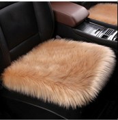 Resim Bordo 1 Adet Suni Kürk Araba Koltuğu Kaplaması Peluş Kış Beyaz Evrensel Otomotiv İç Suni Yün Araba Koltuğu Pedi Sıcak Ve Lüks Peluş Ped 