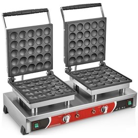 Resim Kutlu Çiftli Yuvarlak Kapaklı Bubble Waffle Makinesi 