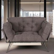 Resim Ikili Yataklı Koltuk | Mekanizmalı Kanepe | Ergonomik Çekyat | Füme 