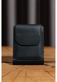 Resim Lenax Leather Mono Klips Hakiki Deri Erkek Cüzdan Nakit Para Klipsli, Mıknatıslı Kapak, Bozuk Para Cepli Siyah 