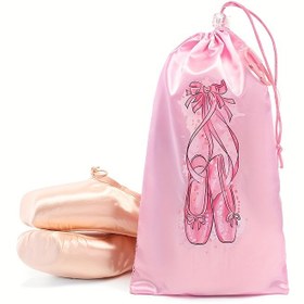 Resim Nefes Alabilen File Dans Ayakkabısı Saklama Çantası - Dayanıklı, Taşınabilir Düzenleyici Dansçılar İçin (1 adet), File Ağ 