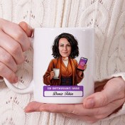 Resim Instagramcı Anne Karikatürlü Kupa Bardak 