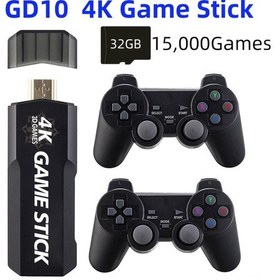 Resim Reedark "gd10 128gb Oyun Çubuğu - 40000 Oyun, 4k Hd, 2 Kablosuz Kumanda İle Retro Oyun Keyfi" 