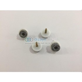 Resim Sandalye Koltuk Keçesi Vidalı 28 Mm. - 24 Adet 