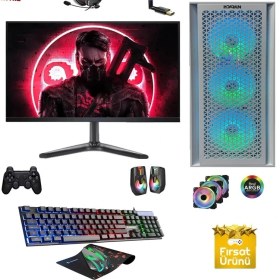 Resim Cachex RX46 Amd Ryzen 5 5500 32GB 1TB SSD RX 6600 XT 24" Oyuncu Masaüstü Bilgisayar 