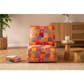 Resim Pafu Taida Tekli Katlanır Yataklı Uzanma Koltuğu Patchwork 