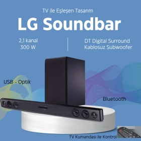Resim Lg Sound Otomatik Ses Motoru 2.1 Kanal Bluetooth® Akışlı Sound Bar 